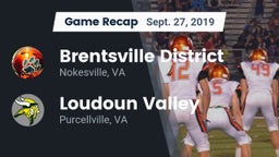 Recap: Brentsville District  vs. Loudoun Valley  2019