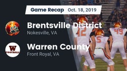 Recap: Brentsville District  vs. Warren County  2019