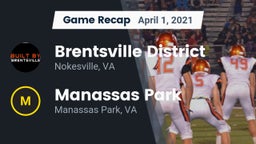Recap: Brentsville District  vs. Manassas Park  2021