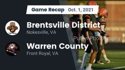 Recap: Brentsville District  vs. Warren County  2021