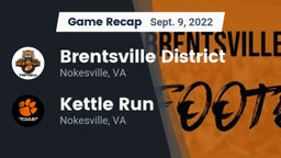 Recap: Brentsville District  vs. Kettle Run  2022