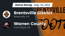 Recap: Brentsville District  vs. Warren County  2022