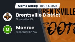 Recap: Brentsville District  vs. Monroe  2022