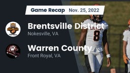 Recap: Brentsville District  vs. Warren County  2022