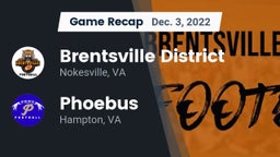 Recap: Brentsville District  vs. Phoebus  2022