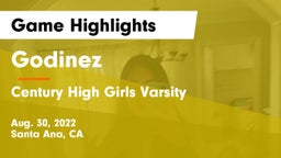 Godinez  vs Century High Girls Varsity Game Highlights - Aug. 30, 2022