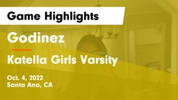 Godinez  vs Katella Girls Varsity Game Highlights - Oct. 4, 2022