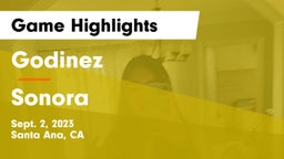 Godinez  vs Sonora  Game Highlights - Sept. 2, 2023