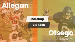 Matchup: Allegan vs. Otsego  2016