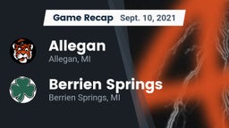 Recap: Allegan  vs. Berrien Springs  2021