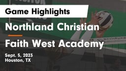 Northland Christian  vs Faith West Academy  Game Highlights - Sept. 5, 2023