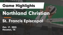 Northland Christian  vs St. Francis Episcopal Game Highlights - Oct. 17, 2023