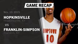 Recap: Hopkinsville  vs. Franklin-Simpson  2015