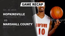 Recap: Hopkinsville  vs. Marshall County  2015