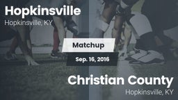 Matchup: Hopkinsville vs. Christian County  2016