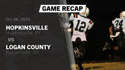 Recap: Hopkinsville  vs. Logan County  2016