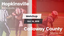 Matchup: Hopkinsville vs. Calloway County  2016