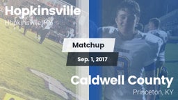 Matchup: Hopkinsville vs. Caldwell County  2017