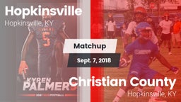Matchup: Hopkinsville vs. Christian County  2018
