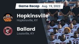 Recap: Hopkinsville  vs. Ballard  2022