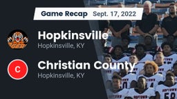 Recap: Hopkinsville  vs. Christian County  2022