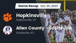 Recap: Hopkinsville  vs. Allen County - Scottsville  2023