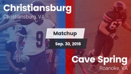 Matchup: Christiansburg vs. Cave Spring  2016