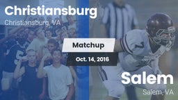 Matchup: Christiansburg vs. Salem  2016