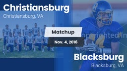 Matchup: Christiansburg vs. Blacksburg  2016