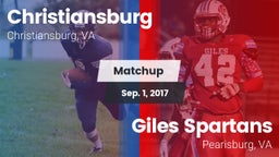Matchup: Christiansburg vs. Giles  Spartans 2017