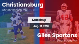 Matchup: Christiansburg vs. Giles  Spartans 2018