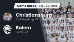 Recap: Christiansburg  vs. Salem  2018