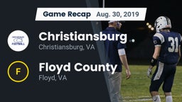 Recap: Christiansburg  vs. Floyd County  2019