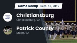 Recap: Christiansburg  vs. Patrick County  2019