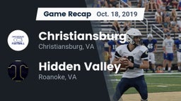 Recap: Christiansburg  vs. Hidden Valley  2019