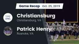 Recap: Christiansburg  vs. Patrick Henry  2019