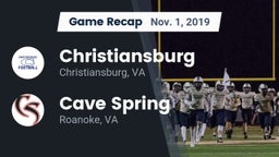 Recap: Christiansburg  vs. Cave Spring  2019