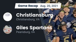 Recap: Christiansburg  vs. Giles  Spartans 2021