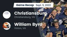 Recap: Christiansburg  vs. William Byrd  2022