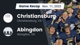 Recap: Christiansburg  vs. Abingdon  2022