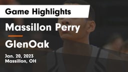 Massillon Perry  vs GlenOak  Game Highlights - Jan. 20, 2023
