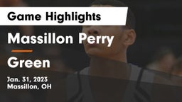 Massillon Perry  vs Green  Game Highlights - Jan. 31, 2023