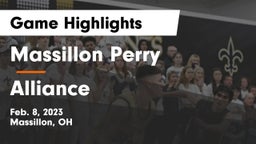 Massillon Perry  vs Alliance  Game Highlights - Feb. 8, 2023