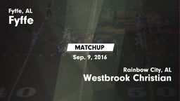 Matchup: Fyffe vs. Westbrook Christian  2016
