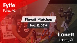 Matchup: Fyffe vs. Lanett  2016