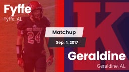 Matchup: Fyffe vs. Geraldine  2017