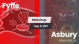 Matchup: Fyffe vs. Asbury  2017