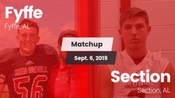 Matchup: Fyffe vs. Section  2019