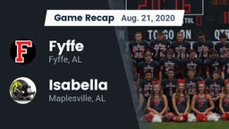 Recap: Fyffe  vs. Isabella  2020