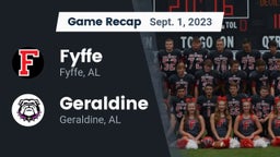 Recap: Fyffe  vs. Geraldine  2023